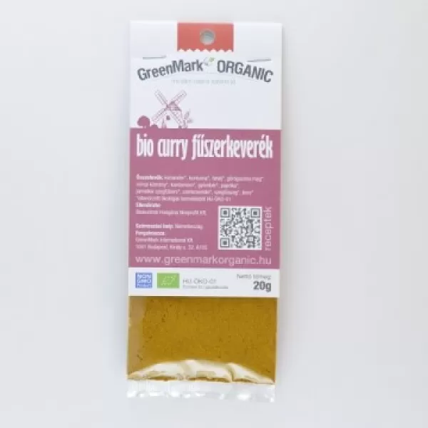 GreenMark Organic bio Curry fűszerkeverék, 20 g