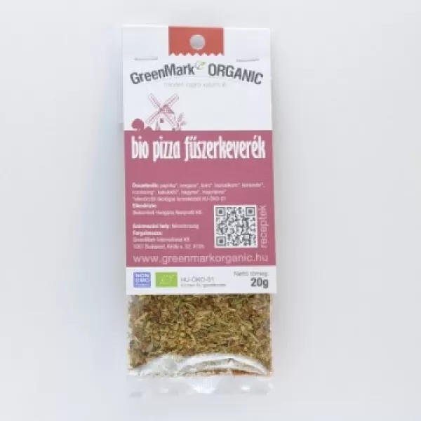 GreenMark Organic bio Pizza fűszerkeverék, 20 g