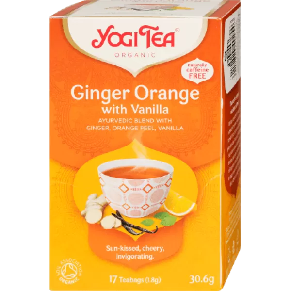 Yogi Bio tea narancsos gyömbér vaníliával 17x1,8g 31 g