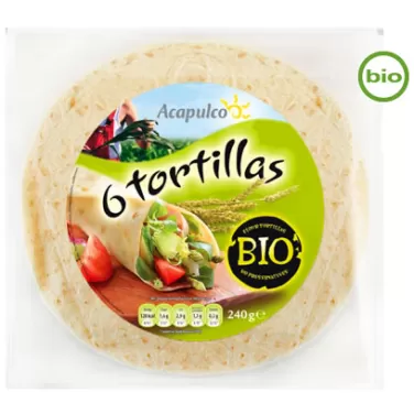 Bio lágy tortilla tészta 240 g